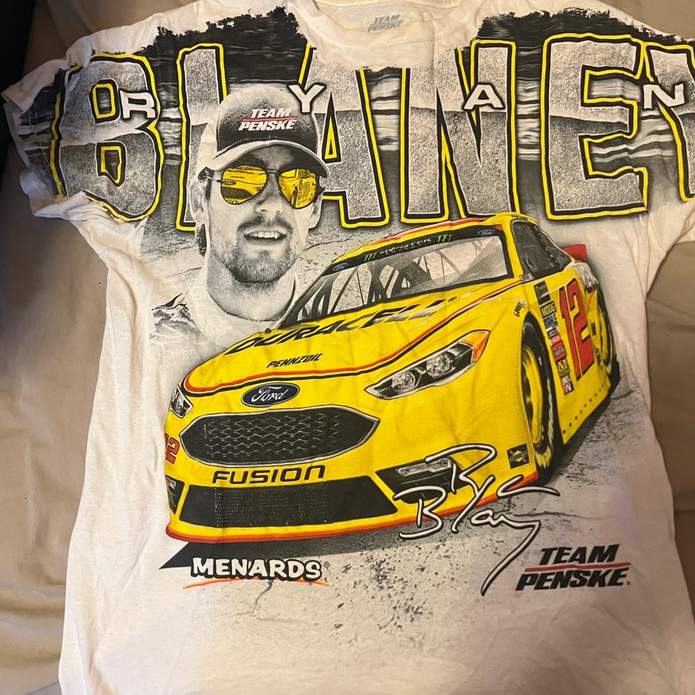 Ryan Blaney total print Menards NASCAR shirt